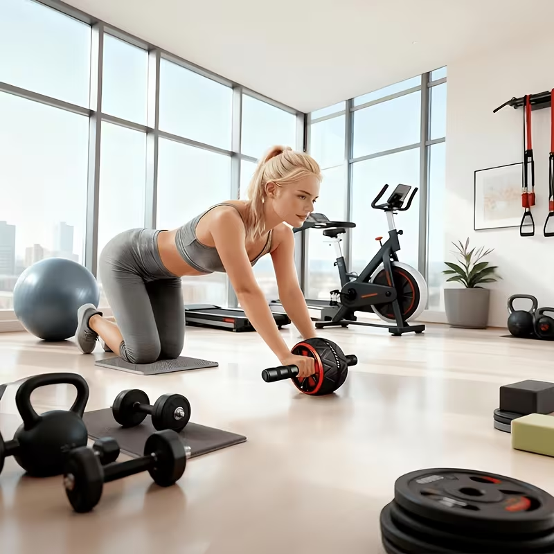 Ролик для пресса и коврик для  – обзор и цена Home Gym Routine