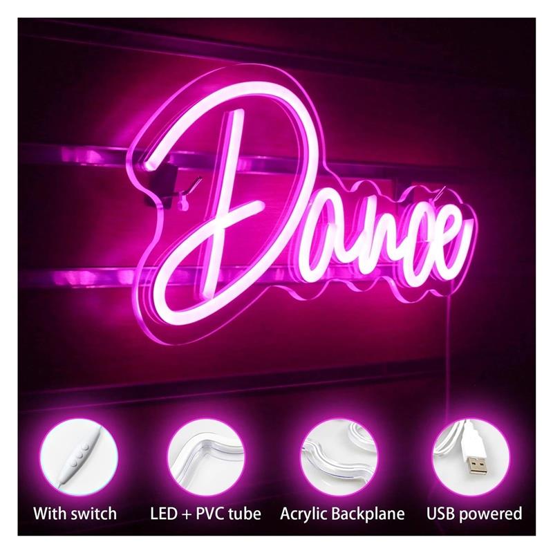 Неоновая вывеска «Танец» с роз – обзор и цена Home Gym Neon Sign